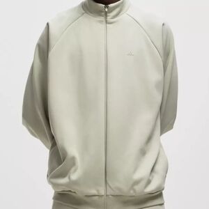 NWT Adidas Unisex Basketball Track Jacket  Full Zip IJ0943 Halo Green Size M